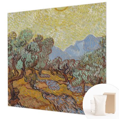 Fototapet modern pentru living Flori pastelate