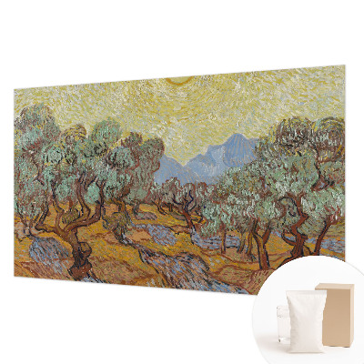 Fototapet modern pentru living Flori pastelate