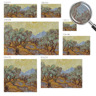 Fototapet modern pentru living Flori pastelate