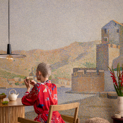 Fototapet la comandă pentru living Flori de iaz