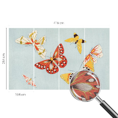 Fototapet pe perete Kunstneriske sommerfugle