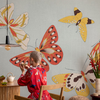 Fototapet pe perete Kunstneriske sommerfugle