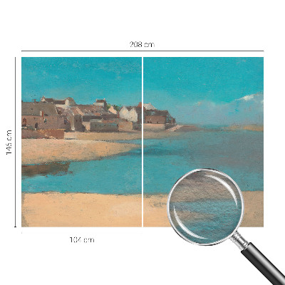 Fototapet vlies pentru living En stille landsby