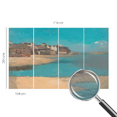 Fototapet vlies pentru living En stille landsby