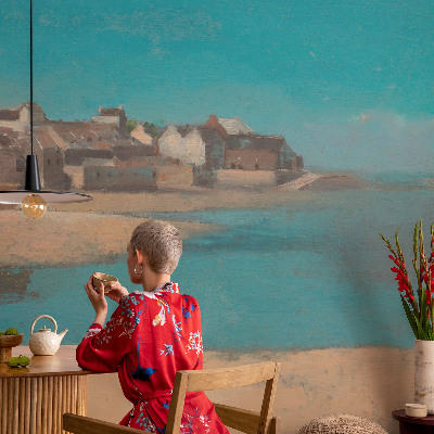 Fototapet vlies pentru living En stille landsby