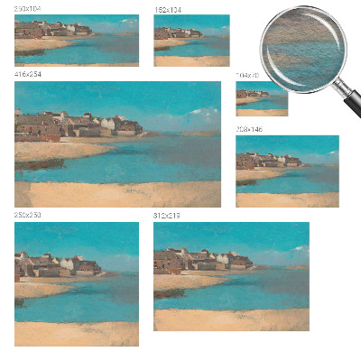 Fototapet vlies pentru living En stille landsby