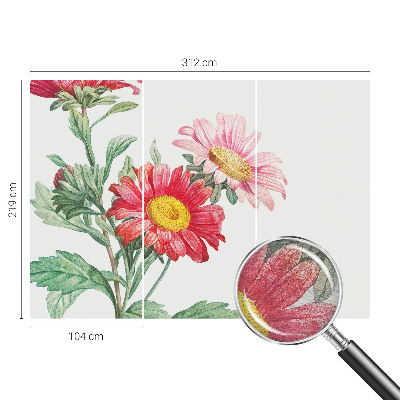 Fototapet vlies pentru dormitor Delikate blomster