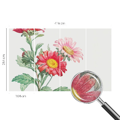 Fototapet vlies pentru dormitor Delikate blomster