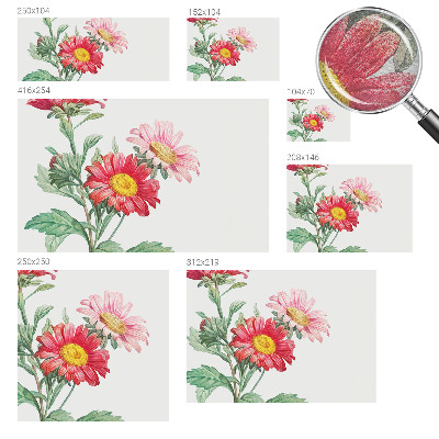 Fototapet vlies pentru dormitor Delikate blomster