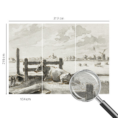 Fototapet vlies pentru living Landlig idyl