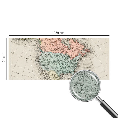 Fototapet modern pentru living Historisk kort