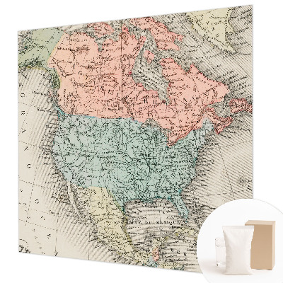 Fototapet modern pentru living Historisk kort