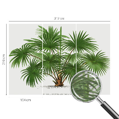 Fototapet la comandă pentru dormitor Eksotisk mønster