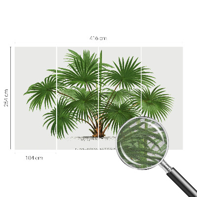 Fototapet la comandă pentru dormitor Eksotisk mønster