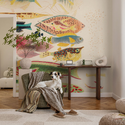 Tapet Farverige fisk