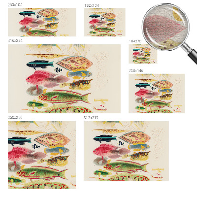 Tapet Farverige fisk