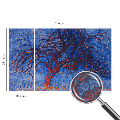 Fototapet vlies pentru living Flammetræ