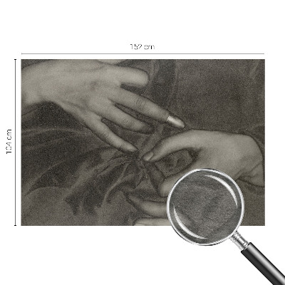 Tapet foto vlies Hændernes materiale