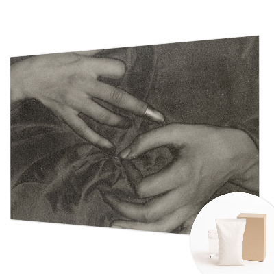 Tapet foto vlies Hændernes materiale