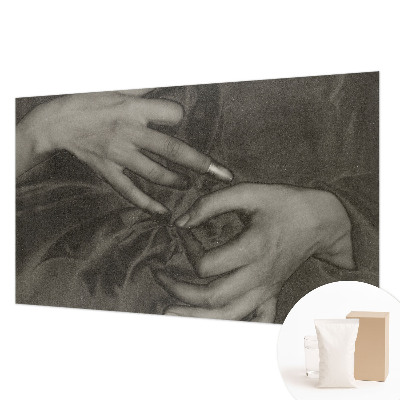 Tapet foto vlies Hændernes materiale