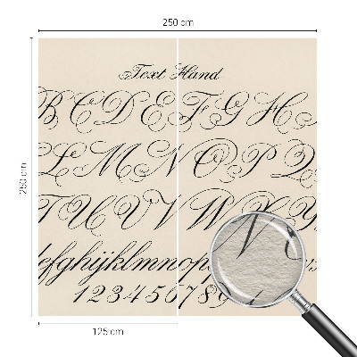 Fototapet vlies imprimat Kalligrafisk skrift