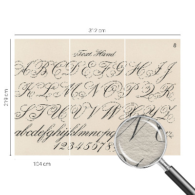 Fototapet vlies imprimat Kalligrafisk skrift