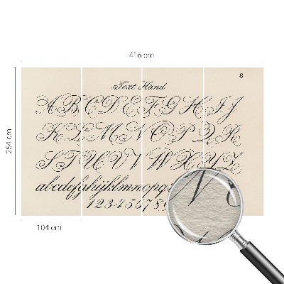 Fototapet vlies imprimat Kalligrafisk skrift