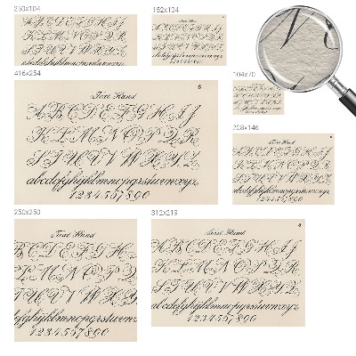 Fototapet vlies imprimat Kalligrafisk skrift