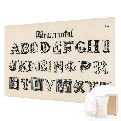 Fototapet vlies pentru copii cu litere decorative