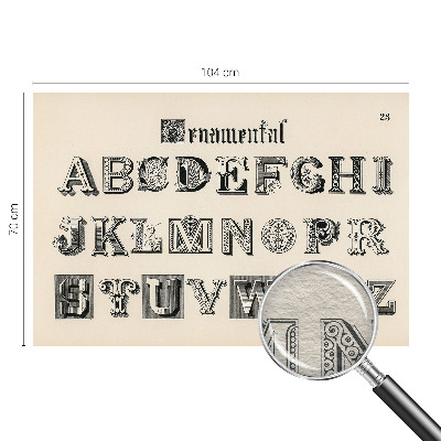 Fototapet vlies pentru copii Dekorative bogstaver