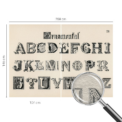 Fototapet vlies pentru copii Dekorative bogstaver