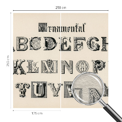 Fototapet vlies pentru copii Dekorative bogstaver