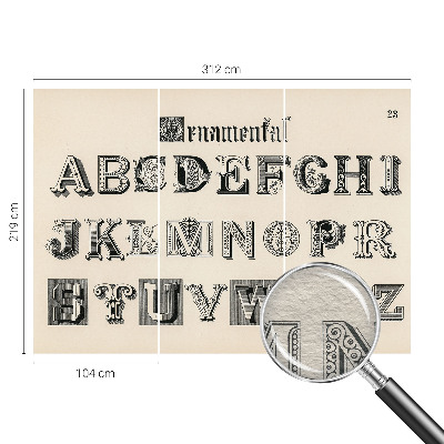 Fototapet vlies pentru copii Dekorative bogstaver