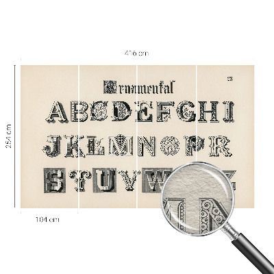 Fototapet vlies pentru copii Dekorative bogstaver