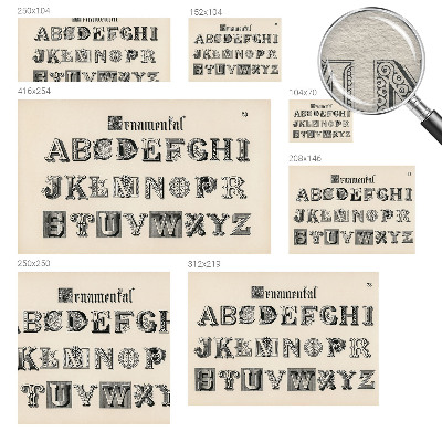 Fototapet vlies pentru copii Dekorative bogstaver