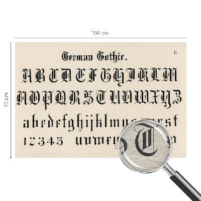 Fototapet pe perete Gotiske bogstaver