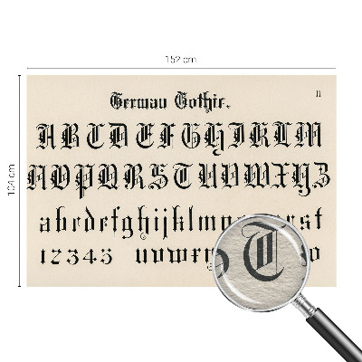 Fototapet pe perete Gotiske bogstaver