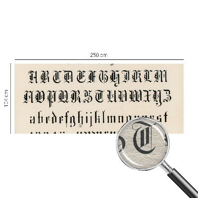 Fototapet pe perete Gotiske bogstaver