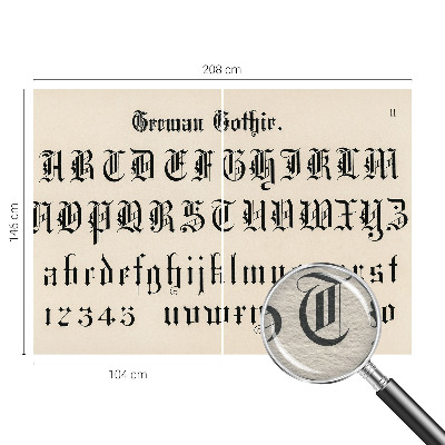 Fototapet pe perete Gotiske bogstaver