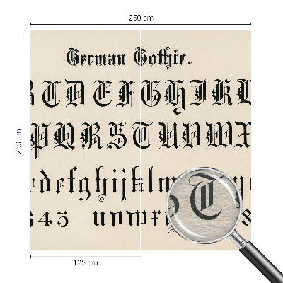 Fototapet pe perete Gotiske bogstaver