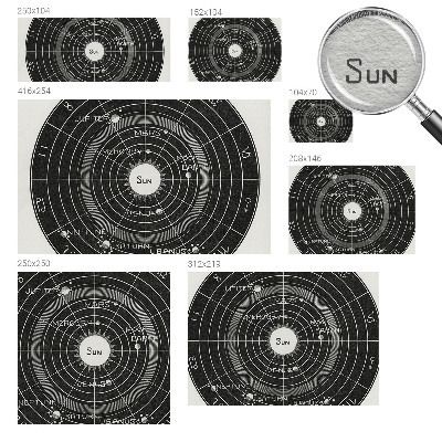 Fototapet decorativ pe perete Kosmisk diagram