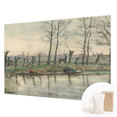 Fototapet modern la comandă Vinterlandskab