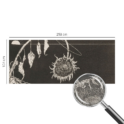 Fototapet la comandă pentru dormitor Nostalgisk solsikke