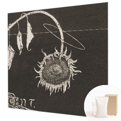 Fototapet la comandă pentru dormitor Nostalgisk solsikke