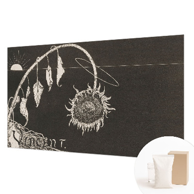 Fototapet la comandă pentru dormitor Nostalgisk solsikke