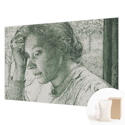 Fototapet la comandă pentru living Reflekterende kvinde