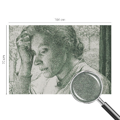 Fototapet la comandă pentru living Reflekterende kvinde