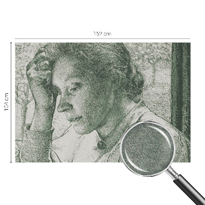 Fototapet la comandă pentru living Reflekterende kvinde