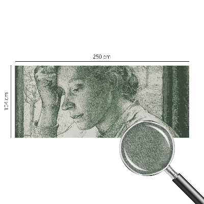 Fototapet la comandă pentru living Reflekterende kvinde