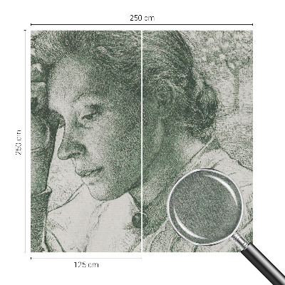 Fototapet la comandă pentru living Reflekterende kvinde